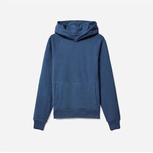 NWT Everlane The Track Hoodie Sweatshirt Kingfisher Blue XXS Sustainable